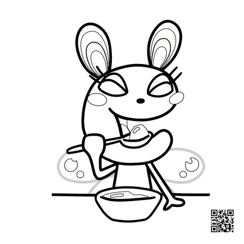 コムラビちゃんのぬりえ　12枚目