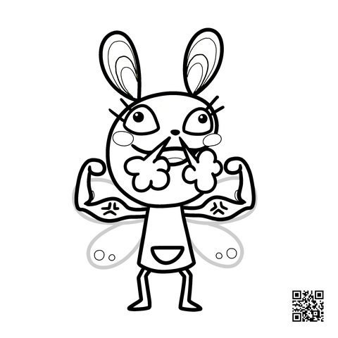コムラビちゃんのぬりえ　14枚目