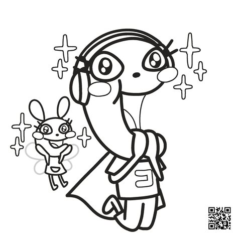 むぎ太のぬりえ　4枚目