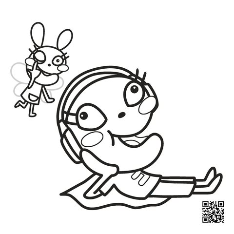 むぎ太のぬりえ　9枚目