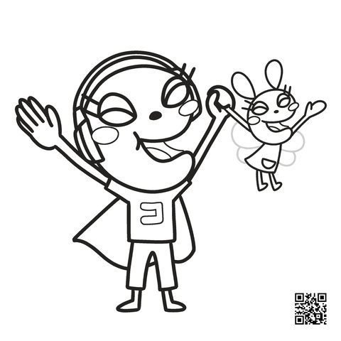 むぎ太のぬりえ　10枚目